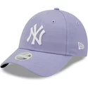 bone-curvo-violeta-ajustavel-para-mulheres-9forty-league-essential-da-new-york-yankees-mlb-da-new-era