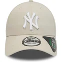 bone-curvo-bege-ajustavel-9forty-repreve-league-essential-da-new-york-yankees-mlb-da-new-era