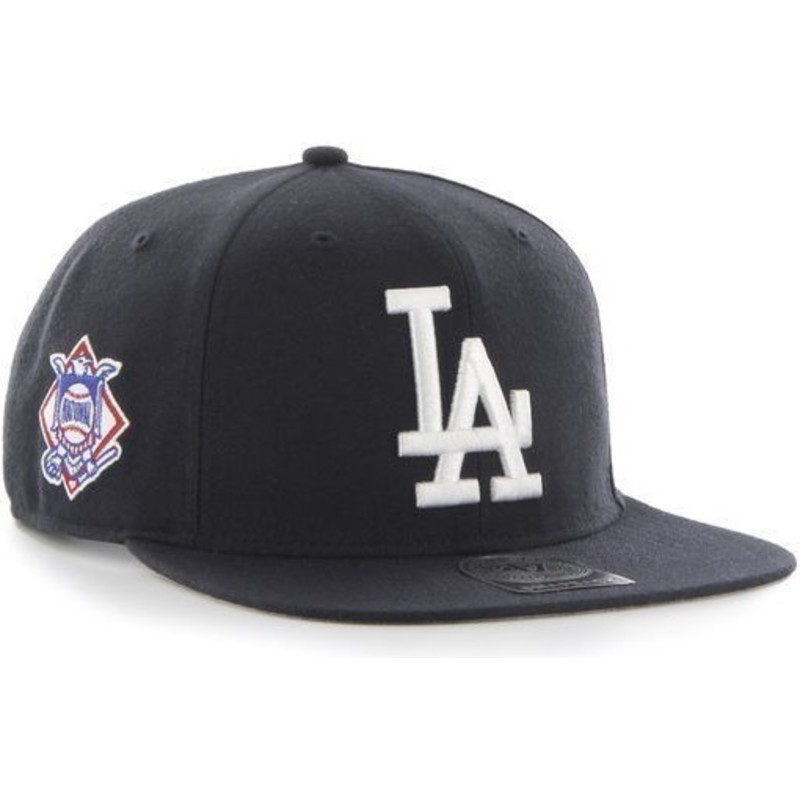 bone-plano-preto-snapback-com-logo-branco-dos-los-angeles-dodgers-mlb-sure-shot-da-47-brand