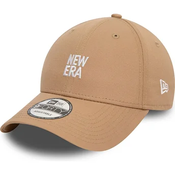 Boné curvo castanho ajustável 9FORTY da New Era