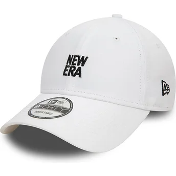 Boné curvo branco ajustável 9FORTY da New Era