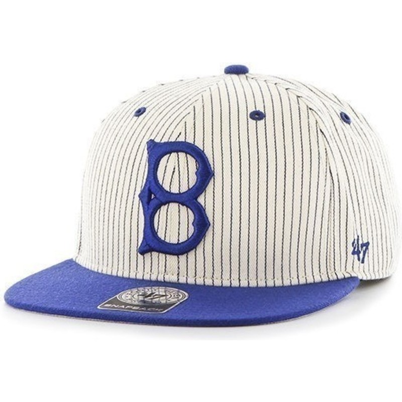 bone-plano-cinza-snapback-com-listras-azuis-dos-los-angeles-dodgers-mlb-da-47-brand