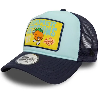 Boné trucker azul Summer Sessions A Frame Patch da New Era