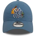 bone-curvo-azul-ajustavel-9twenty-floral-da-new-york-yankees-mlb-da-new-era