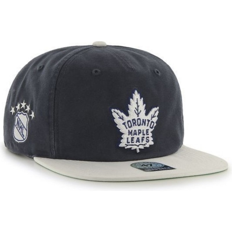 bone-plano-preto-snapback-dos-toronto-maple-leafs-nhl-da-47-brand