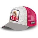 bone-trucker-cinza-e-vermelho-para-crianca-monkey-d-luffy-kidluf1-one-piece-da-capslab