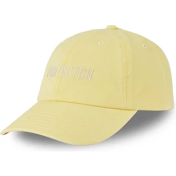 Boné curvo amarelo ajustável LYEL da Von Dutch