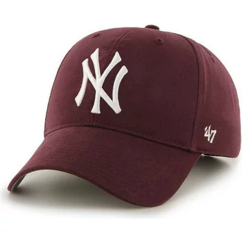 Boné curvo grená dos New York Yankees MLB da 47 Brand