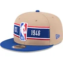 bone-plano-castanho-e-azul-snapback-9fifty-draft-2024-da-nba-da-new-era