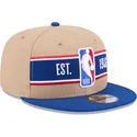 bone-plano-castanho-e-azul-snapback-9fifty-draft-2024-da-nba-da-new-era