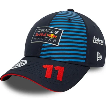 Boné curvo azul marinho snapback Sergio Perez 9FORTY da Red Bull Racing Formula 1 da New Era