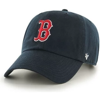 Boné curvo azul marinho dos Boston Red Sox MLB Clean Up da 47 Brand