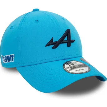 Boné curvo azul snapback 9FORTY Essential REPREVE da Alpine F1 Team Formula 1 da New Era