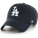 bone-curvo-preto-dos-los-angeles-dodgers-mlb-clean-up-da-47-brand