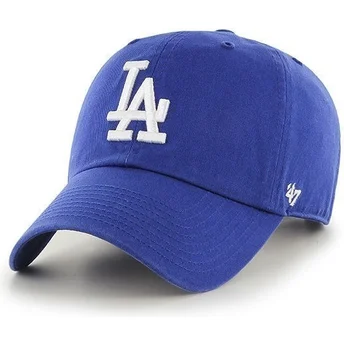 Boné curvo azul dos Los Angeles Dodgers MLB Clean Up da 47 Brand