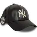 bone-curvo-preto-ajustavel-9forty-leather-da-new-york-yankees-mlb-da-new-era