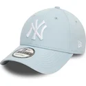 bone-curvo-azul-claro-ajustavel-9forty-league-essential-da-new-york-yankees-mlb-da-new-era