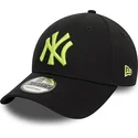 bone-curvo-preto-ajustavel-com-logo-verde-9forty-league-essential-da-new-york-yankees-mlb-da-new-era