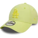 bone-curvo-verde-claro-ajustavel-com-logo-verde-9forty-league-essential-da-los-angeles-dodgers-mlb-da-new-era