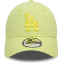 bone-curvo-verde-claro-ajustavel-com-logo-verde-9forty-league-essential-da-los-angeles-dodgers-mlb-da-new-era