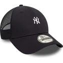 bone-trucker-preto-ajustavel-9forty-mini-homefield-da-new-york-yankees-mlb-da-new-era