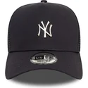 bone-trucker-preto-a-frame-metallic-da-new-york-yankees-mlb-da-new-era