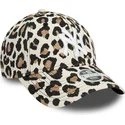 bone-curvo-leopardo-ajustavel-para-mulheres-9forty-da-new-york-yankees-mlb-da-new-era