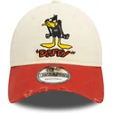 bone-curvo-bege-e-vermelho-ajustavel-9twenty-washed-da-patolino-looney-tunes-da-new-era