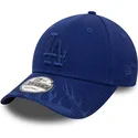 bone-curvo-azul-ajustavel-com-logo-azul-9forty-flame-da-los-angeles-dodgers-mlb-da-new-era