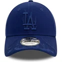 bone-curvo-azul-ajustavel-com-logo-azul-9forty-flame-da-los-angeles-dodgers-mlb-da-new-era