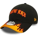 bone-curvo-preto-e-laranja-ajustavel-9twenty-race-flame-da-new-era