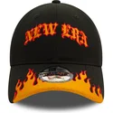 bone-curvo-preto-e-laranja-ajustavel-9twenty-race-flame-da-new-era