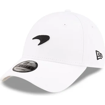 Boné curvo branco ajustável 9FORTY Seasonal da McLaren Racing Formula 1 da New Era