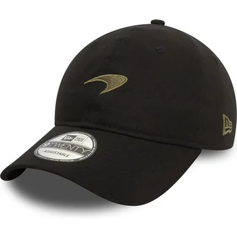 Boné curvo preto ajustável com logo verde 9TWENTY Seasonal da McLaren Racing Formula 1 da New Era