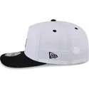 bone-curvo-branco-e-preto-snapback-golfer-chrome-logo-da-los-angeles-dodgers-mlb-da-new-era