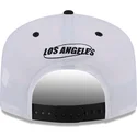 bone-curvo-branco-e-preto-snapback-golfer-chrome-logo-da-los-angeles-dodgers-mlb-da-new-era