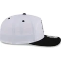 bone-curvo-branco-e-preto-snapback-golfer-chrome-logo-da-los-angeles-dodgers-mlb-da-new-era