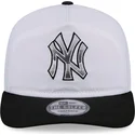 bone-curvo-branco-e-preto-snapback-golfer-chrome-logo-da-new-york-yankees-mlb-da-new-era