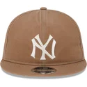 bone-plano-castanho-ajustavel-9fifty-waxed-canvas-da-new-york-yankees-mlb-da-new-era