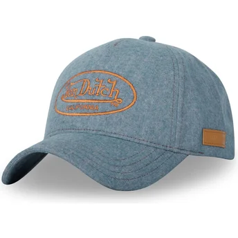 Boné curvo azul snapback JEA01 da Von Dutch