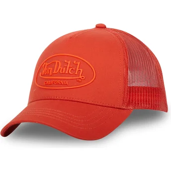 Boné trucker laranja LOG06 da Von Dutch
