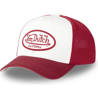 Boné trucker branco e vermelho CHIL da Von Dutch