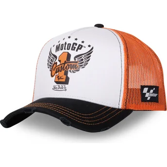 Boné trucker branco, laranja e preto MOTO CT 20 MotoGP da Von Dutch