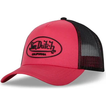 Boné trucker rosa e preto FLU P da Von Dutch