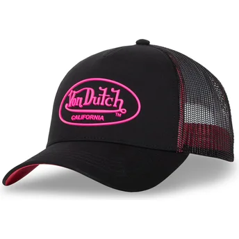 Boné trucker preto e rosa DOM P da Von Dutch