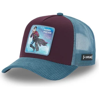 Boné trucker grená e azul Harry Potter POT4 da Capslab