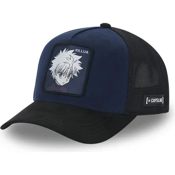 Boné trucker azul marinho e preto Killua Zoldyck HU5 Hunter x Hunter da Capslab