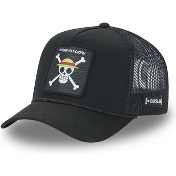 Boné trucker preto Straw Hat Pirates OP4 SKU One Piece da Capslab