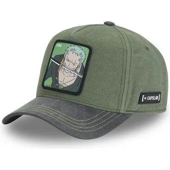 Boné curvo verde snapback Roronoa Zoro OP4 ZOR One Piece da Capslab