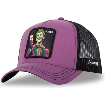 Boné trucker violeta e preto Joker DC7 CLO DC Comics da Capslab